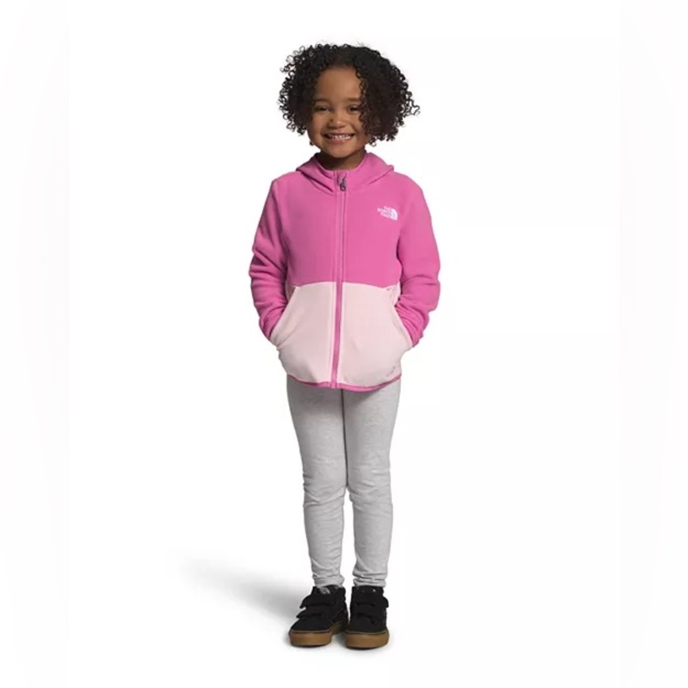 NWT North Face Kids Glacier Full Zip Hoodie in Super Pink Size 4